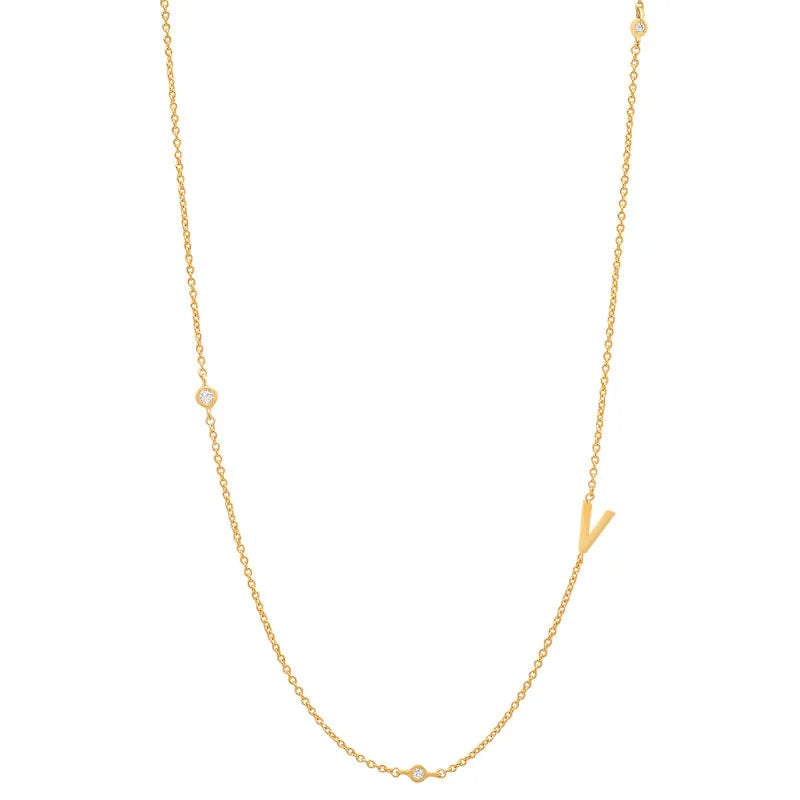 Dainty Initial necklace