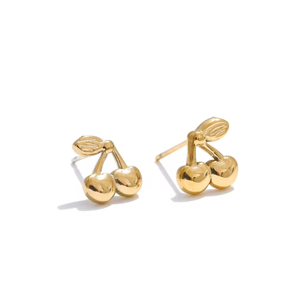 Cherry chic studs