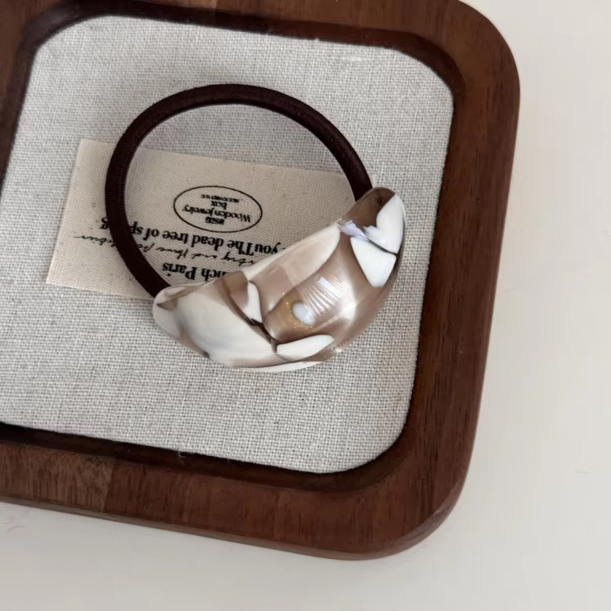 Marble rubber bands
