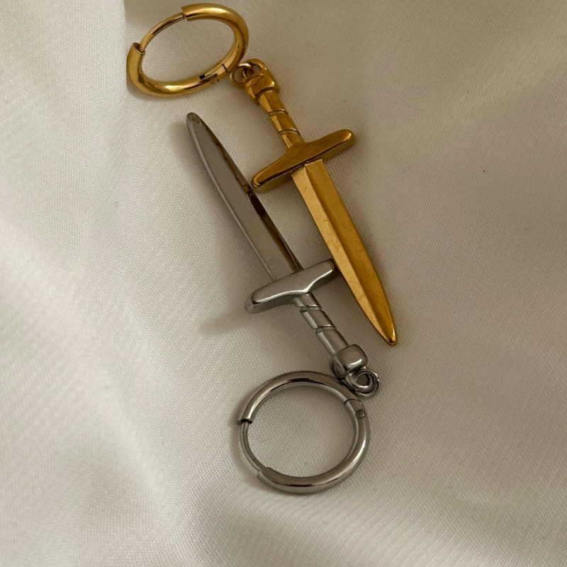 Sword earrings