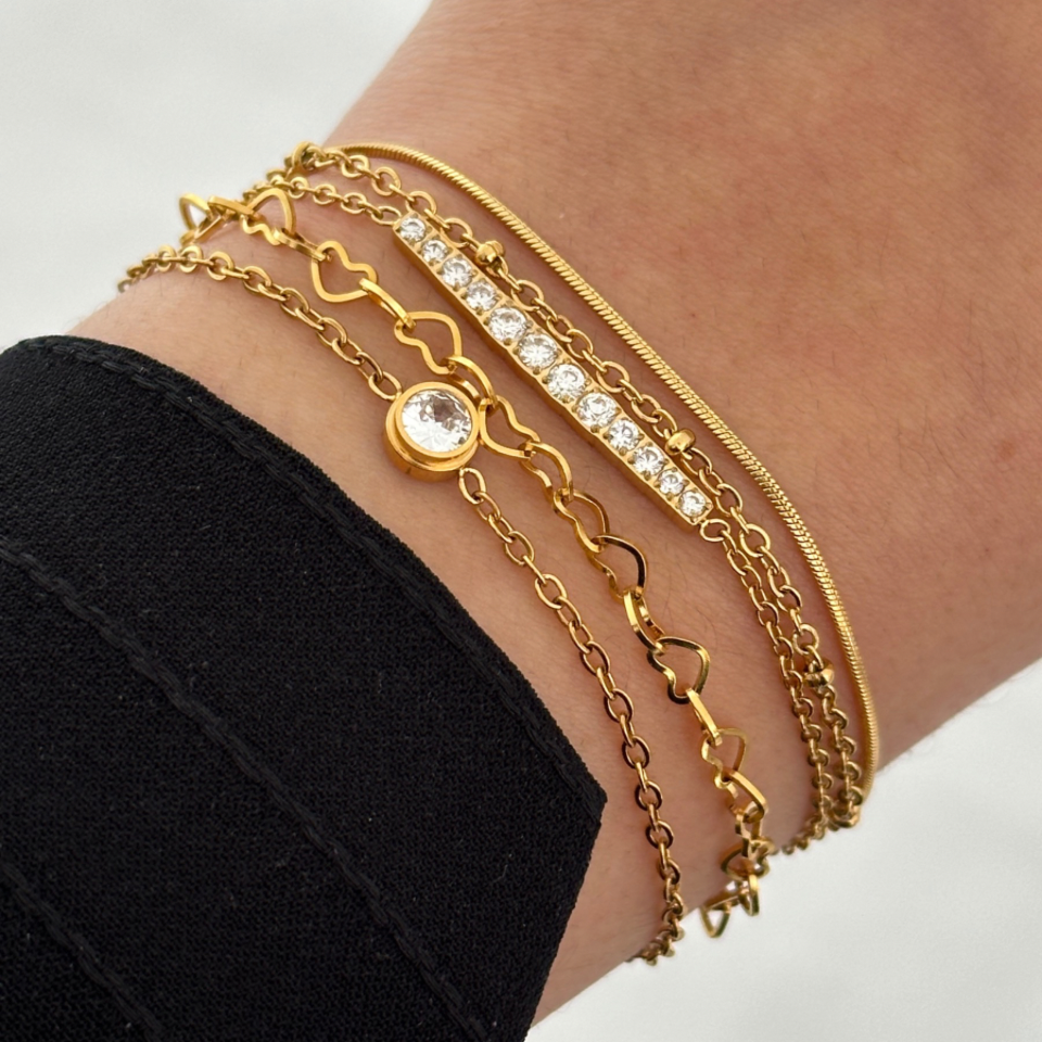 Heart of gold bracelet