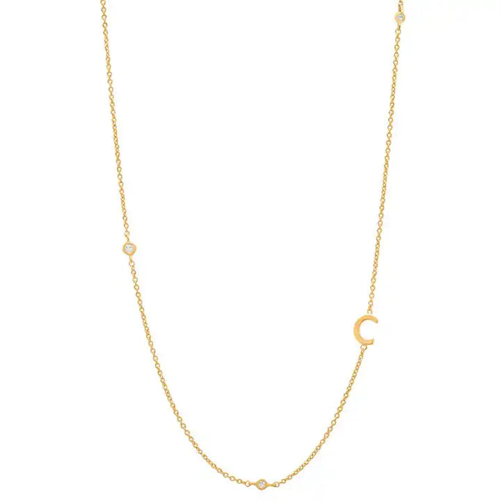 Dainty Initial necklace