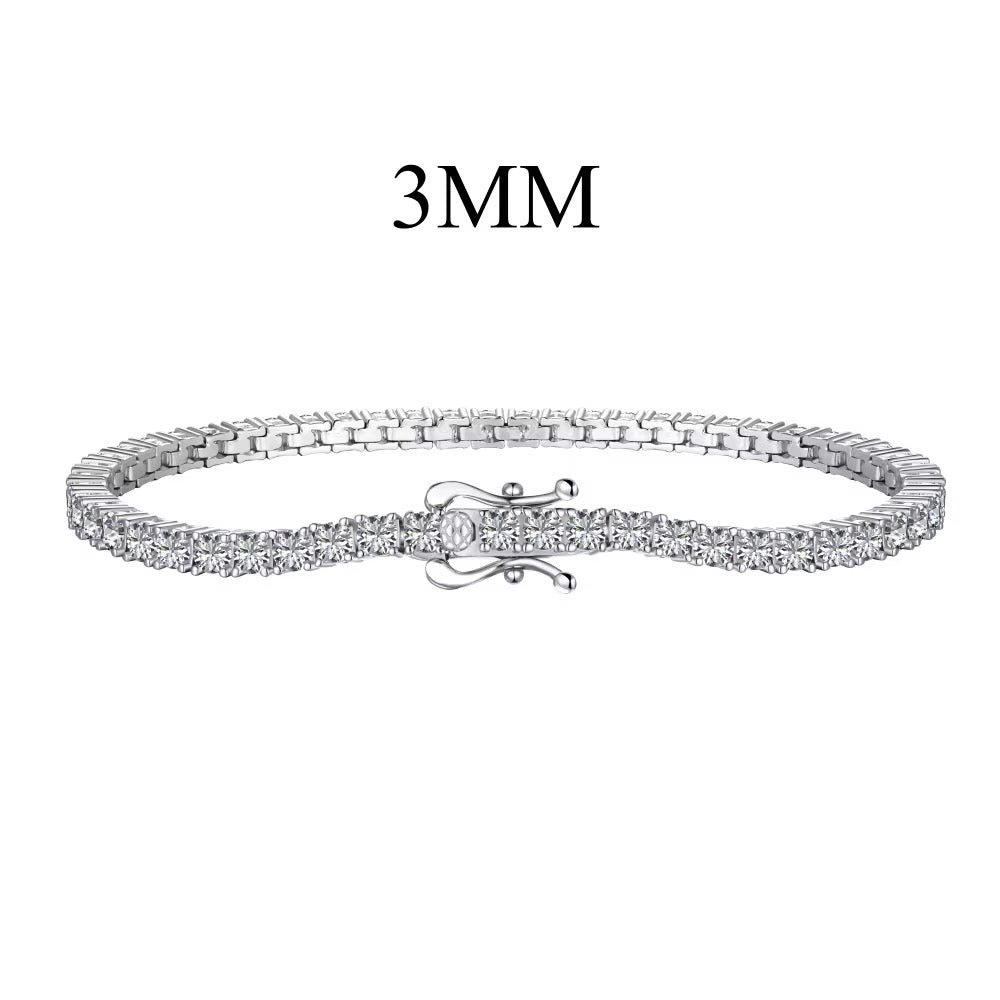 Tennis bracelet (92.5 silver)