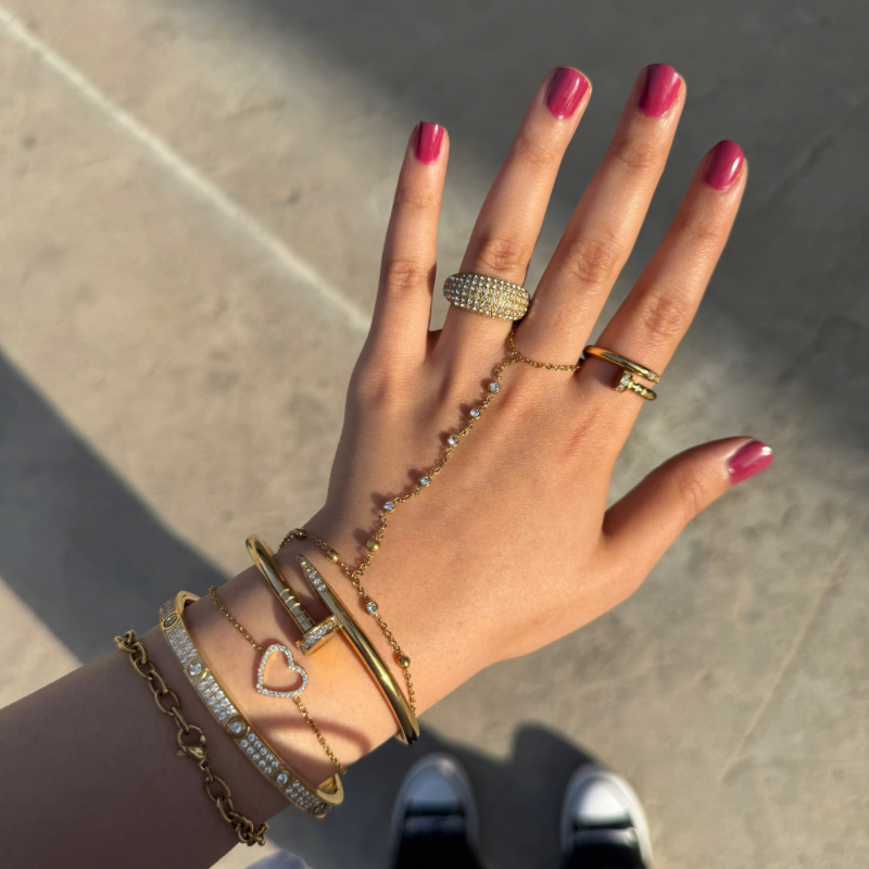Tassel handchain bracelet