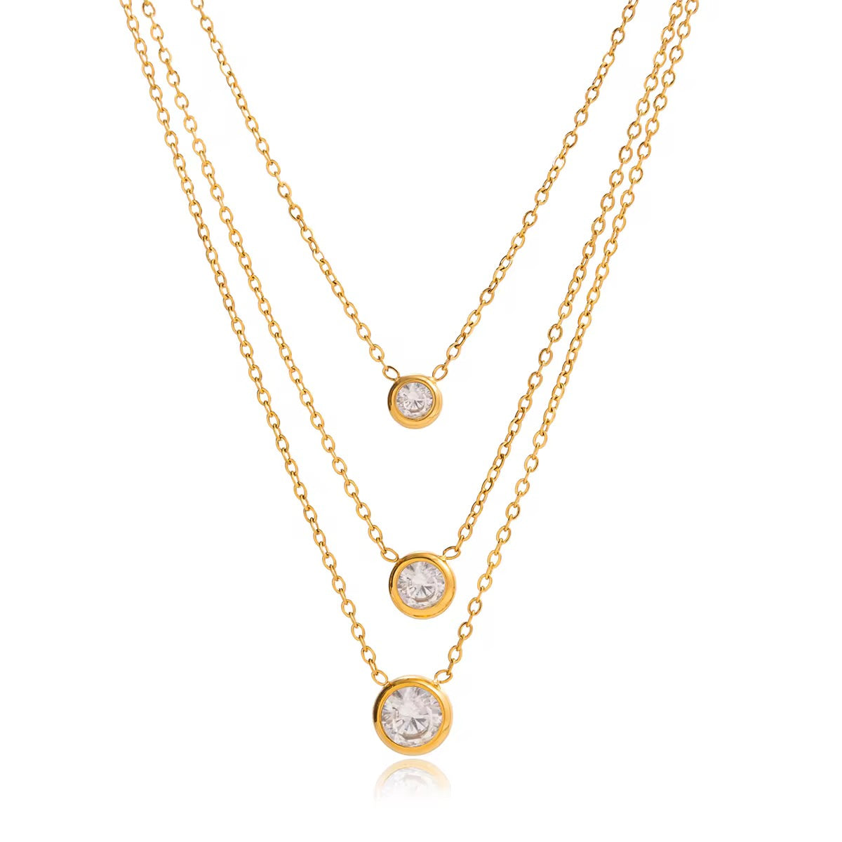 Triple love necklace