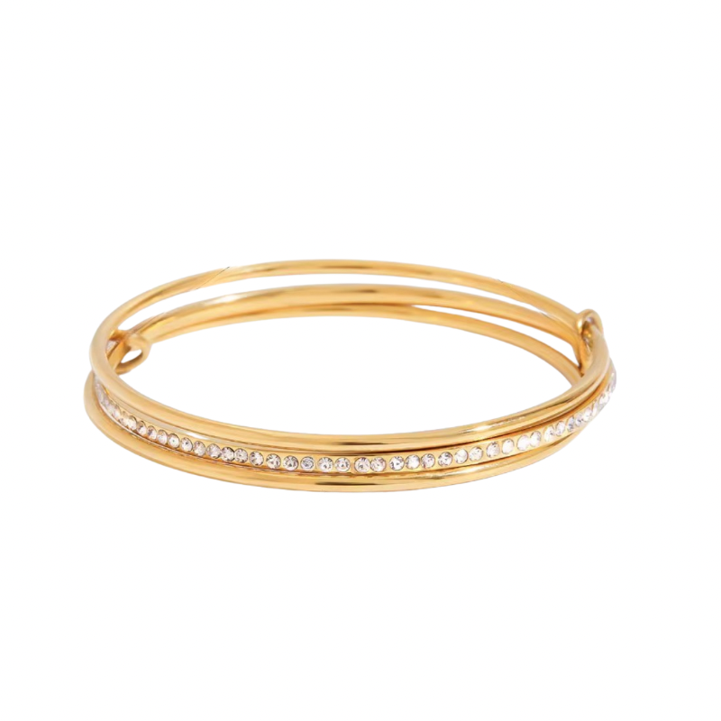 Golden glam bangle