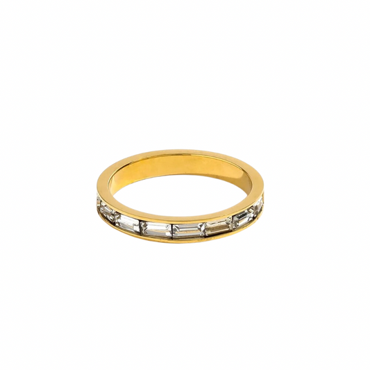 Glass band ring