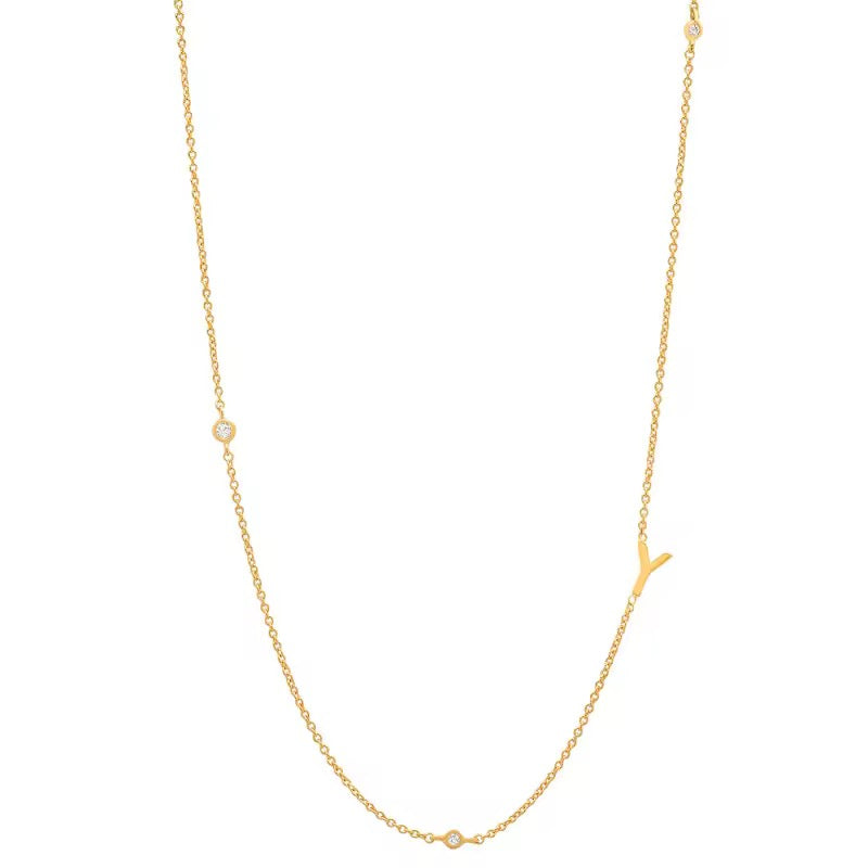 Dainty Initial necklace