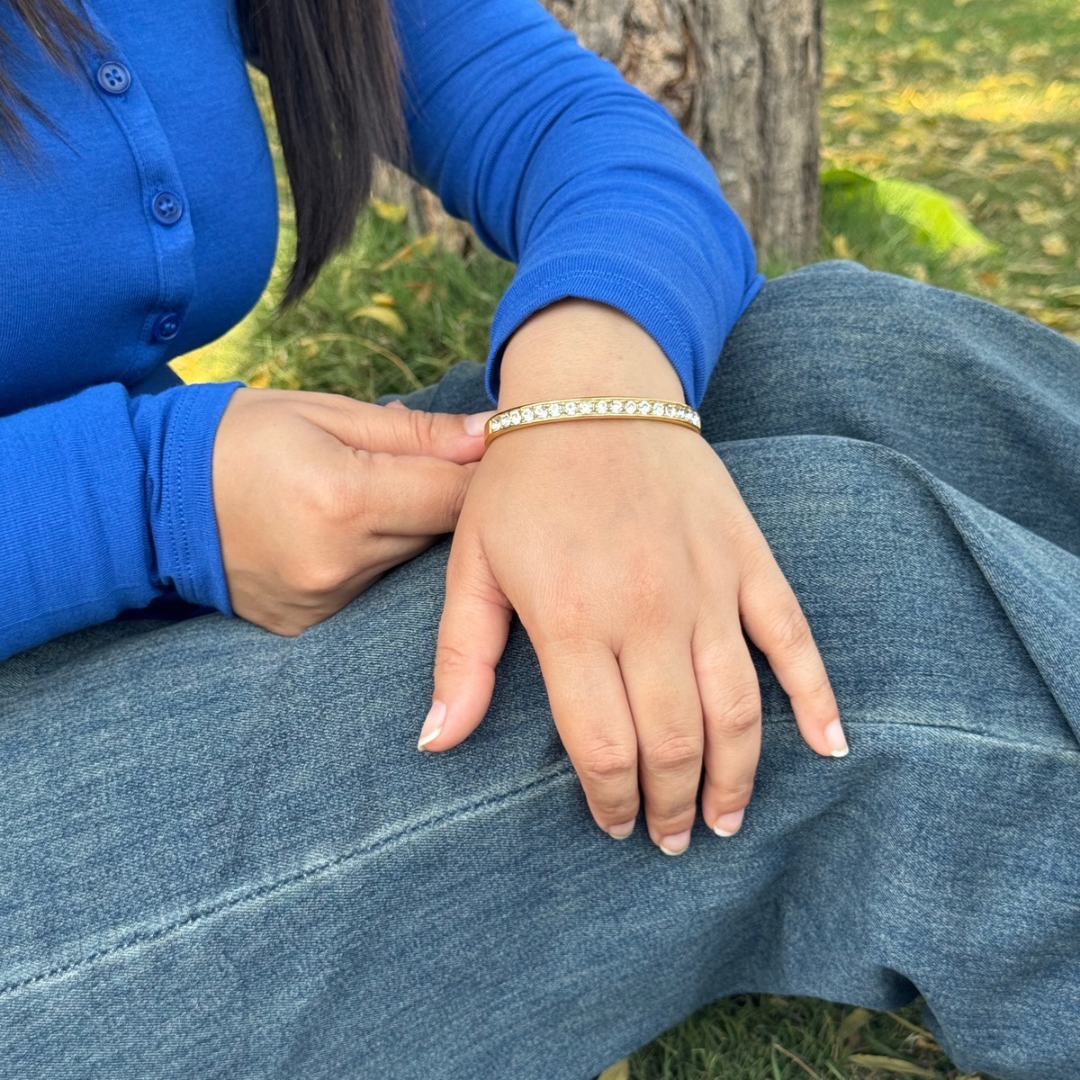 Crystal drip bracelet