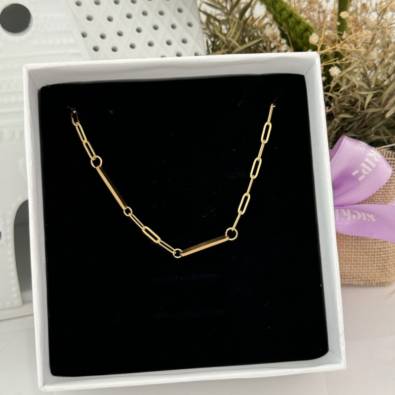 Double Bar Engravable necklace