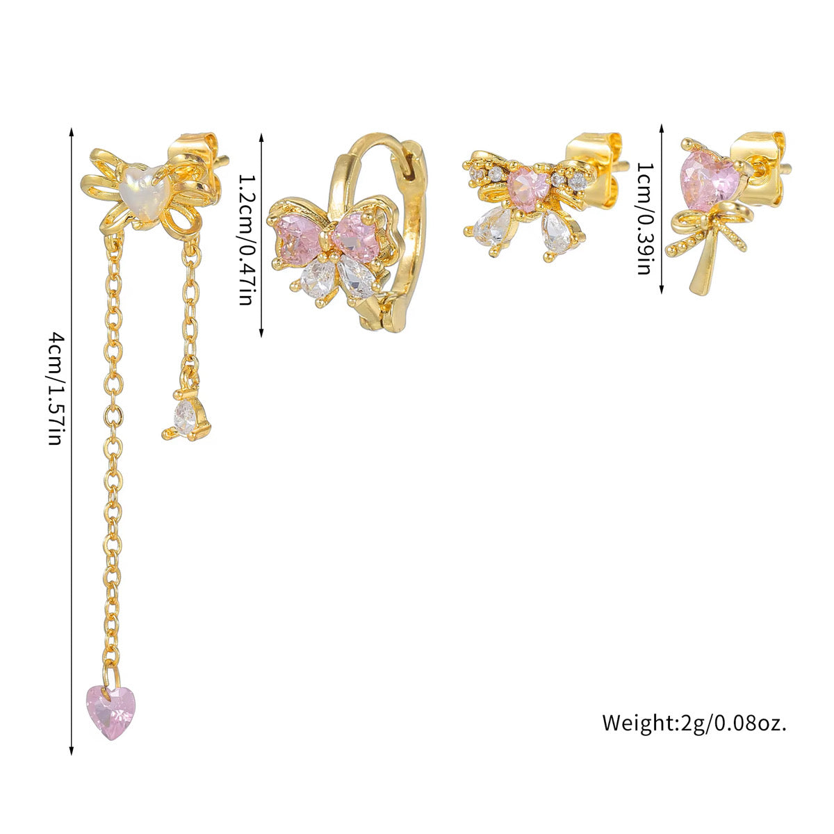 Bow chic ear set