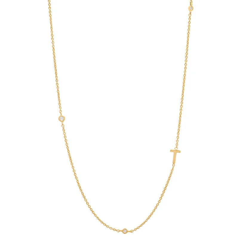 Dainty Initial necklace