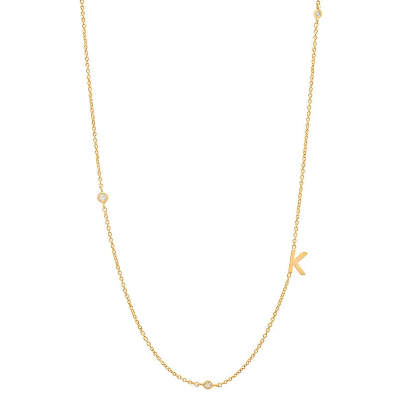 Dainty Initial necklace