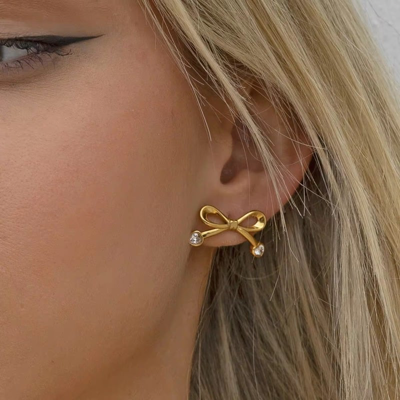 Bow & shine earrings