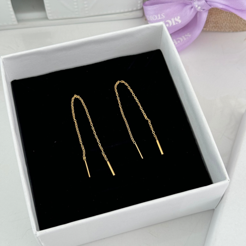 Lenora threader earrings