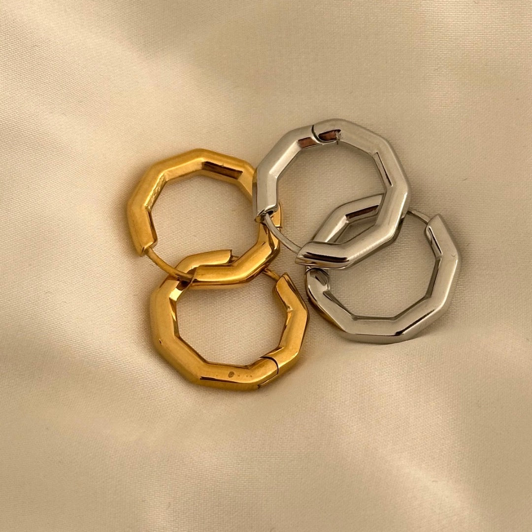 Hexagonal earrings