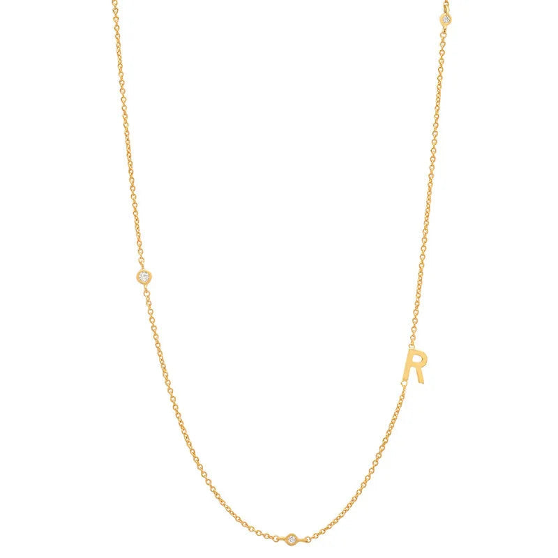 Dainty Initial necklace