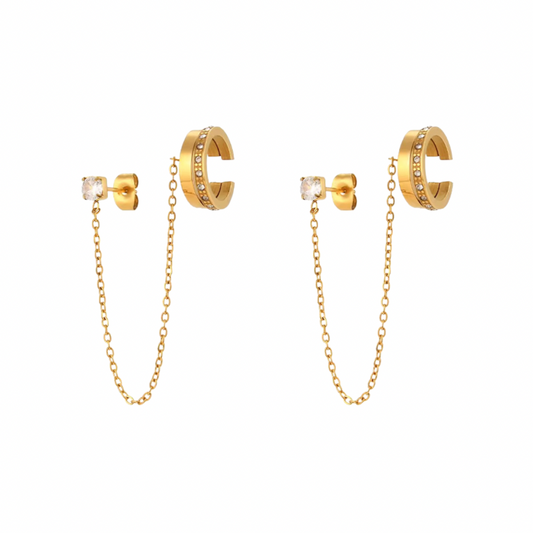 Sleek cuff earrings