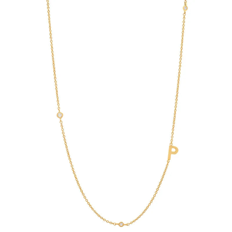 Dainty Initial necklace