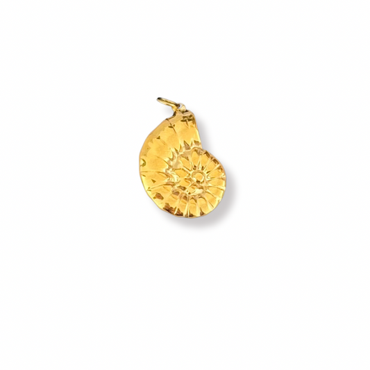 Ram's horn shell charm