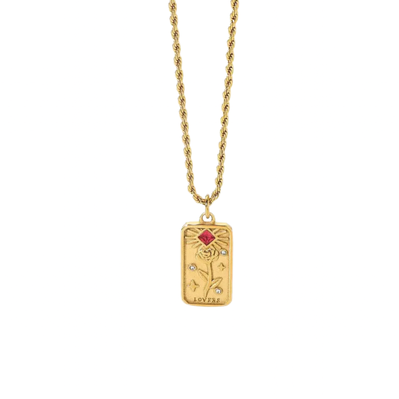 The Lovers Tarot necklace