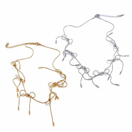 Constance bow necklace