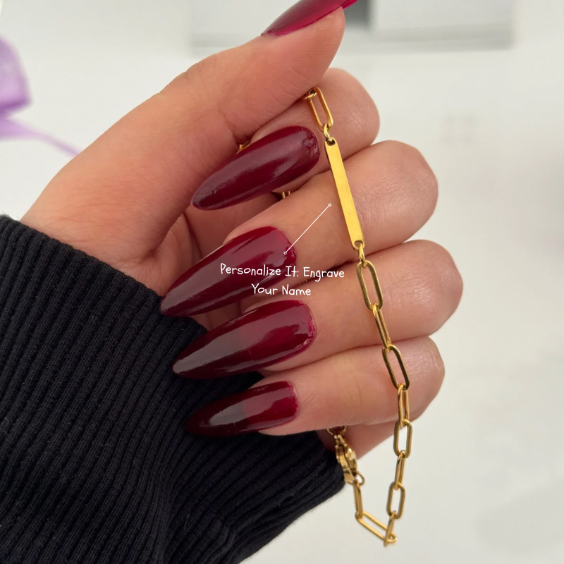 Link bar Engravable bracelet