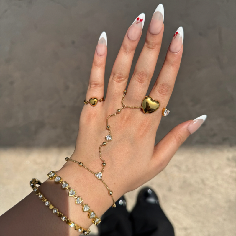 Heart fidget ring