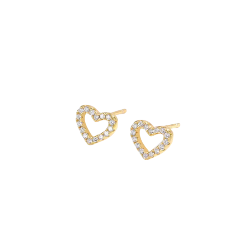 Heart line studs