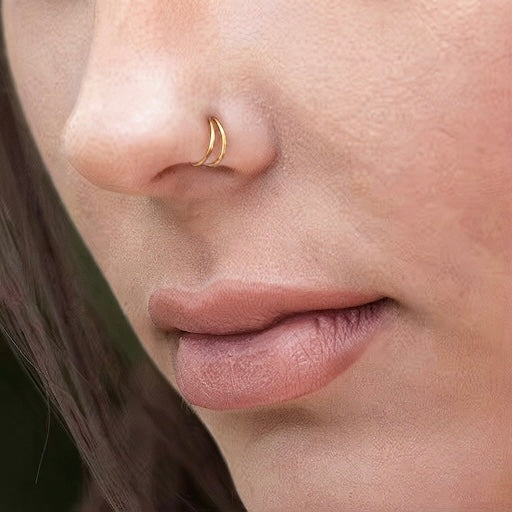 Double it Nose ring