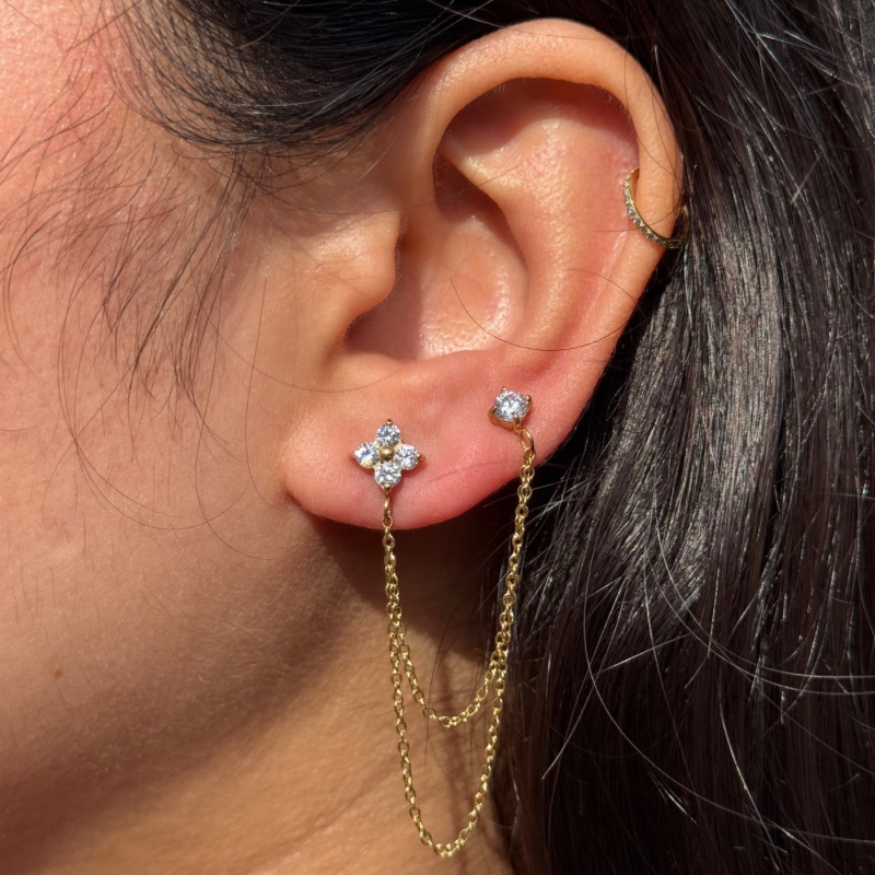 Double love earrings(pair)