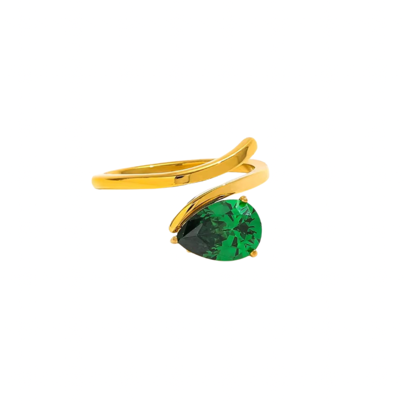 Green flag ring