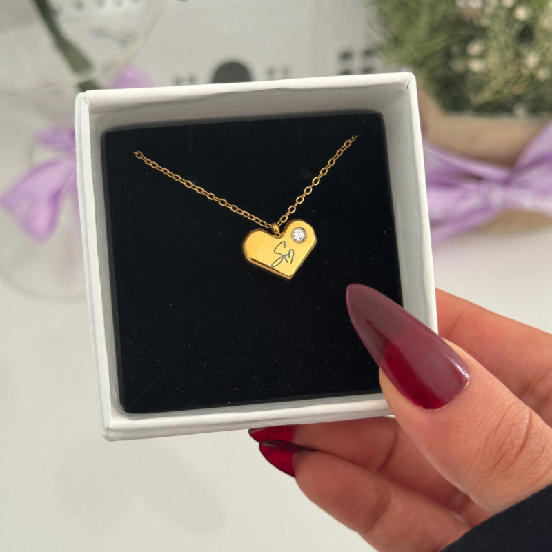 Heart Engravable necklace