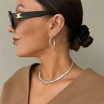 Ela tennis choker necklace