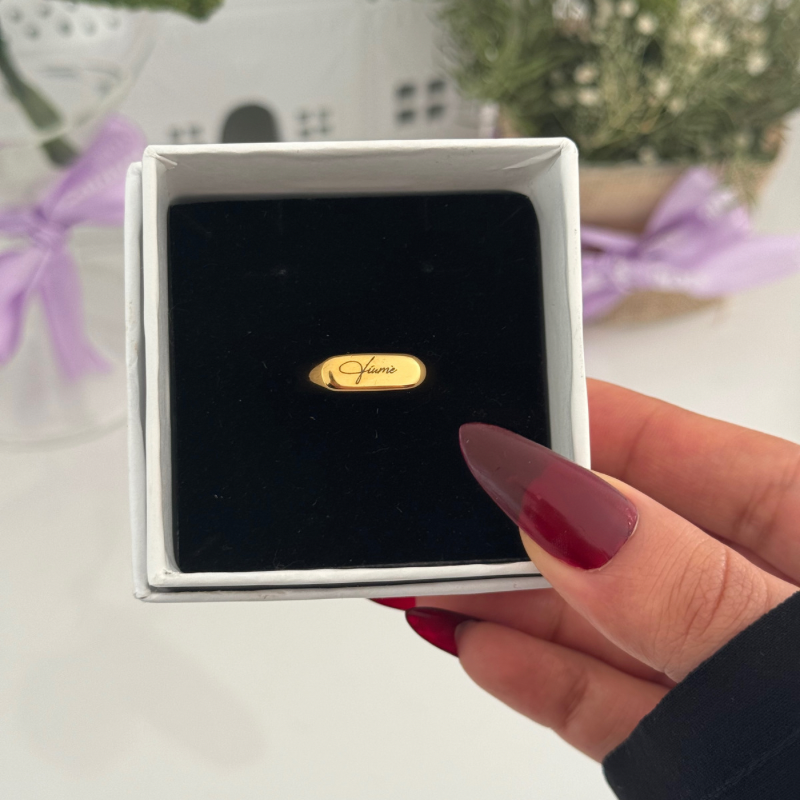 Name Engravable ring