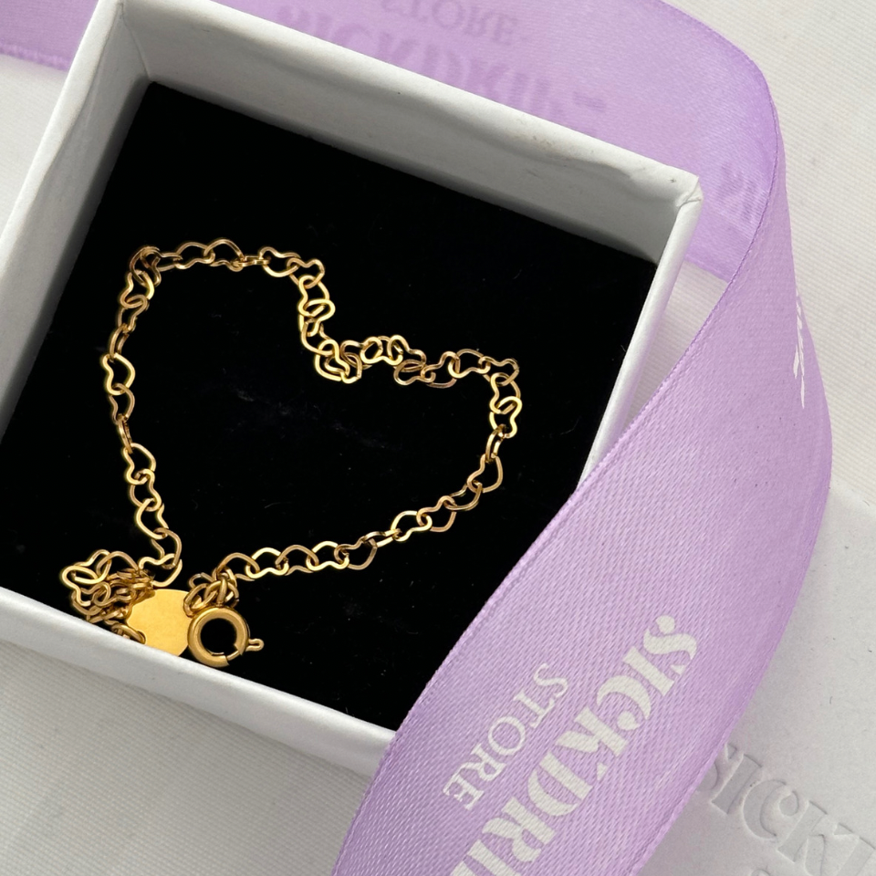 Heart of gold bracelet
