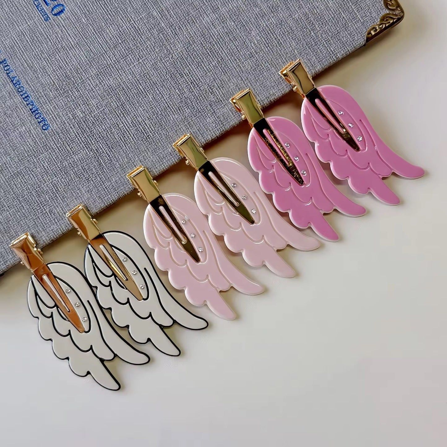 Ivory Angel aura clip(pair)