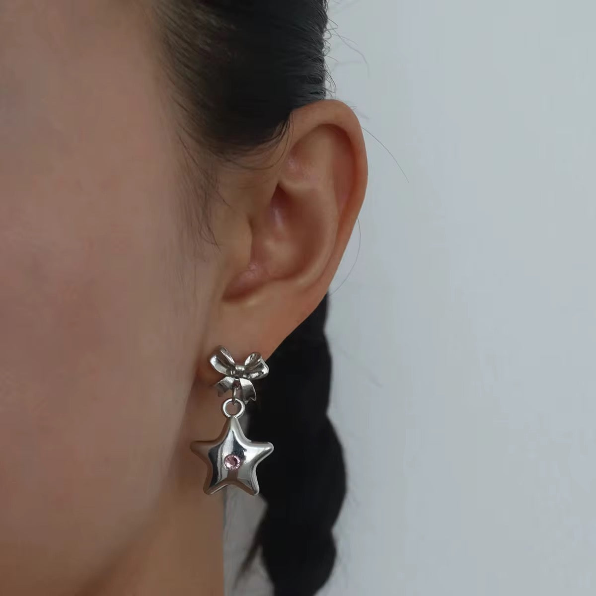 Satin earrings