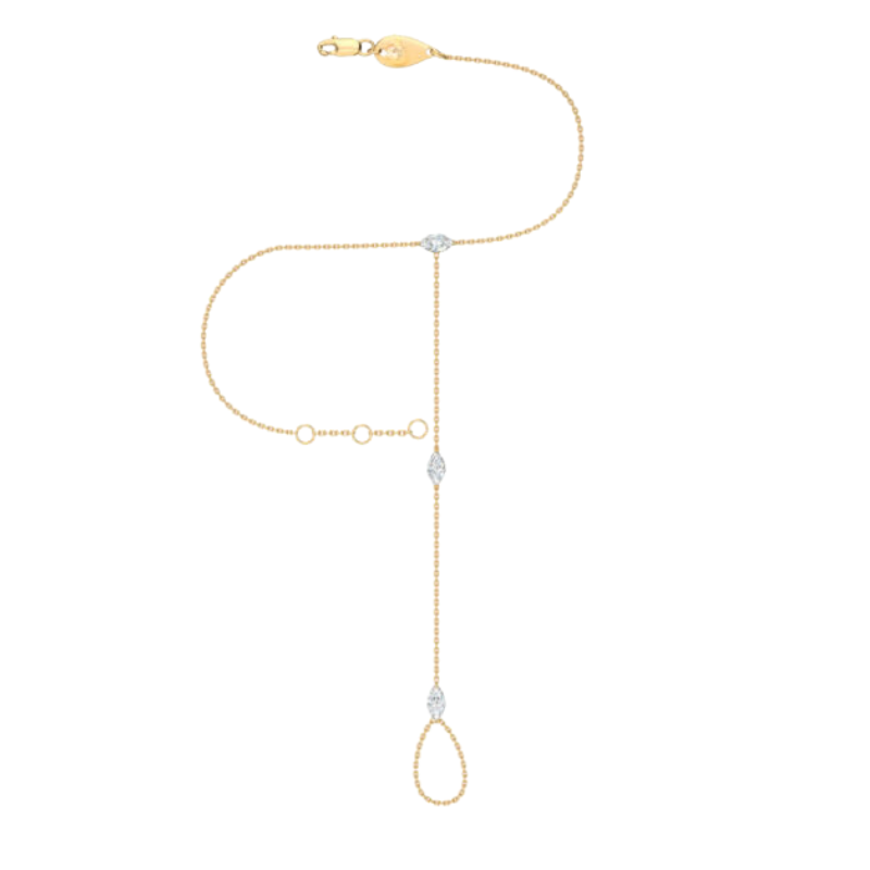 Marquise handchain bracelet