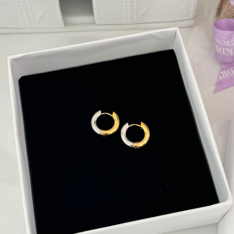 Mix metal earrings