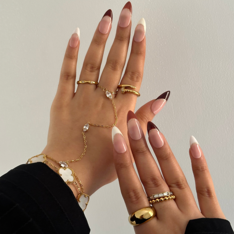 Marquise handchain bracelet