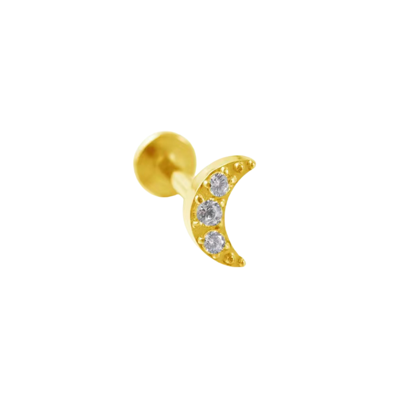 Moon helix studs