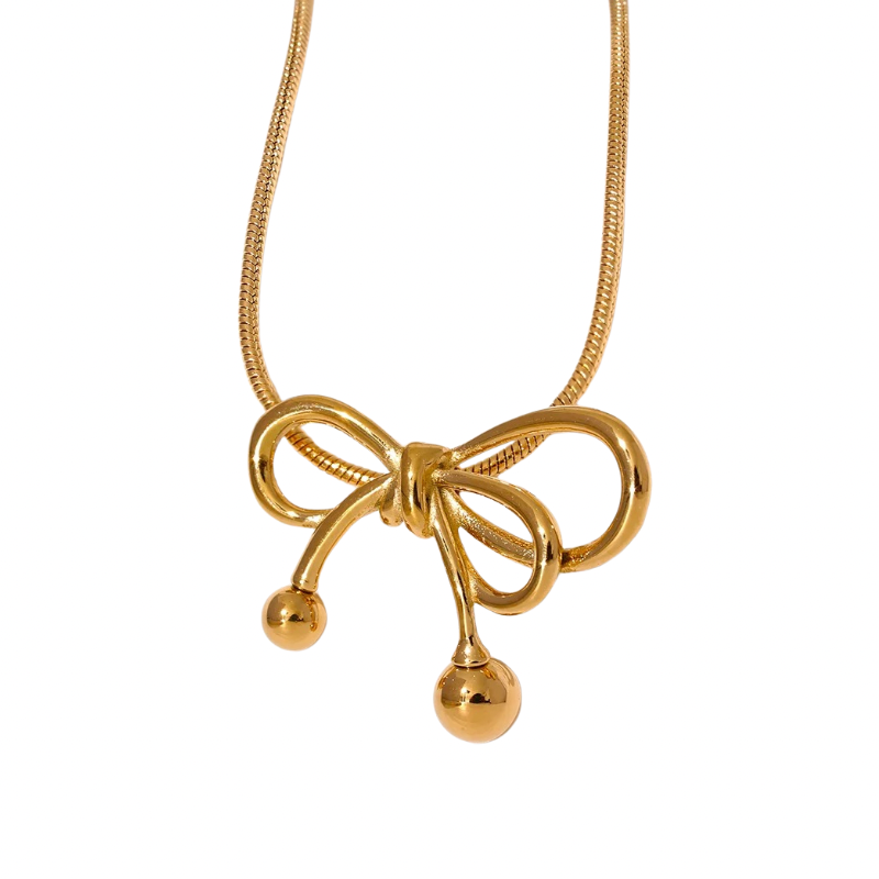 Bow necklace