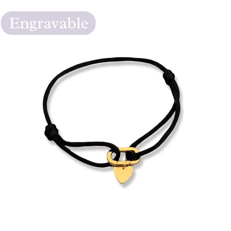 Black Expresso cord engravable bracelet