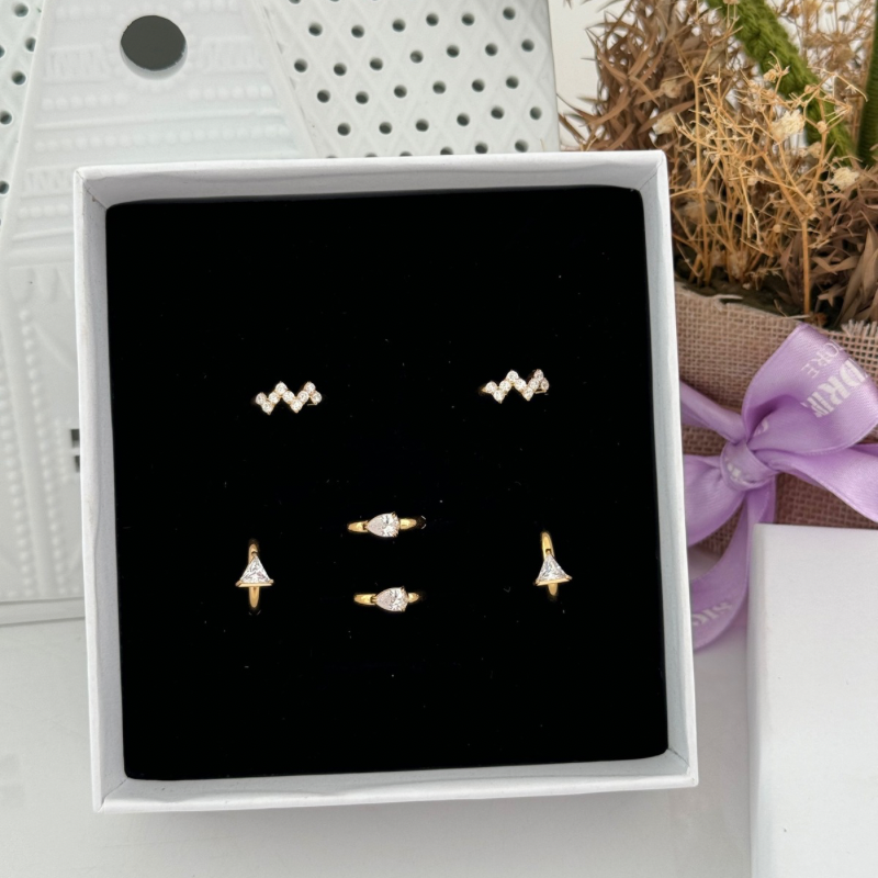 Zigzag Bali earrings