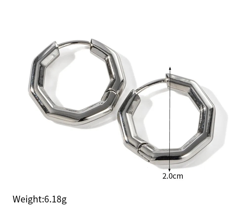 Hexagonal earrings