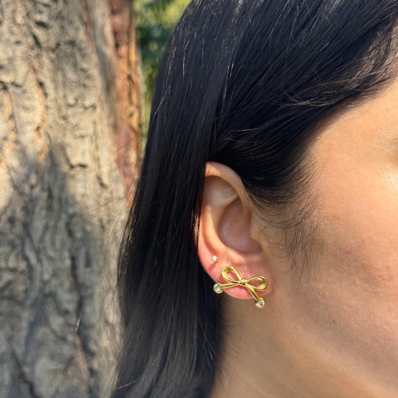 Bow & shine earrings