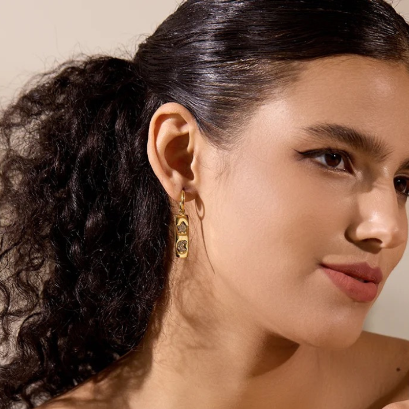 Saint earrings