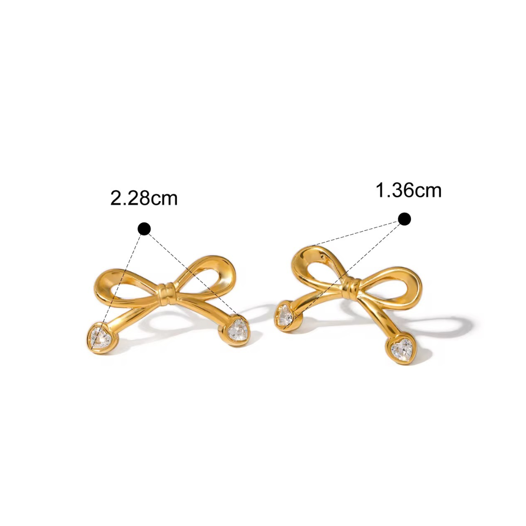 Bow & shine earrings