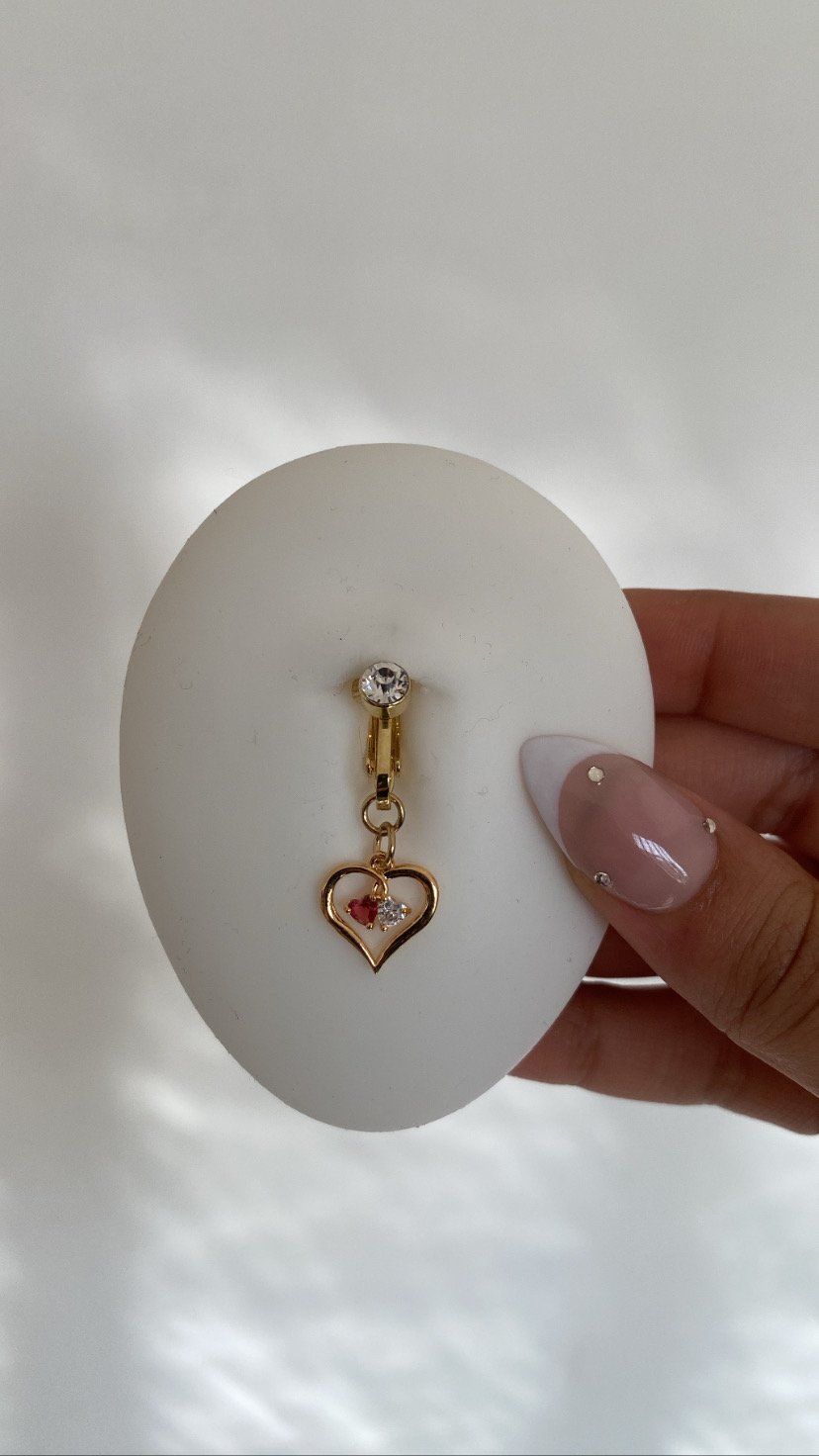 Crude faux belly ring